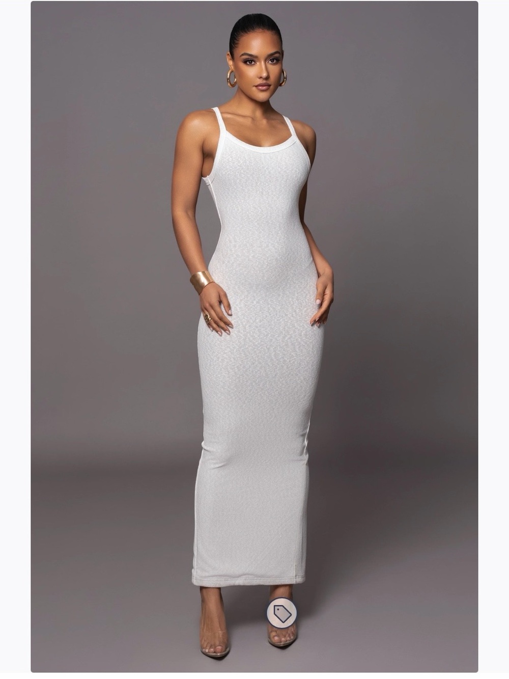 JLUXLABEL IVORY BACK TO YOU MAXI DRESS size S SOLD OUT